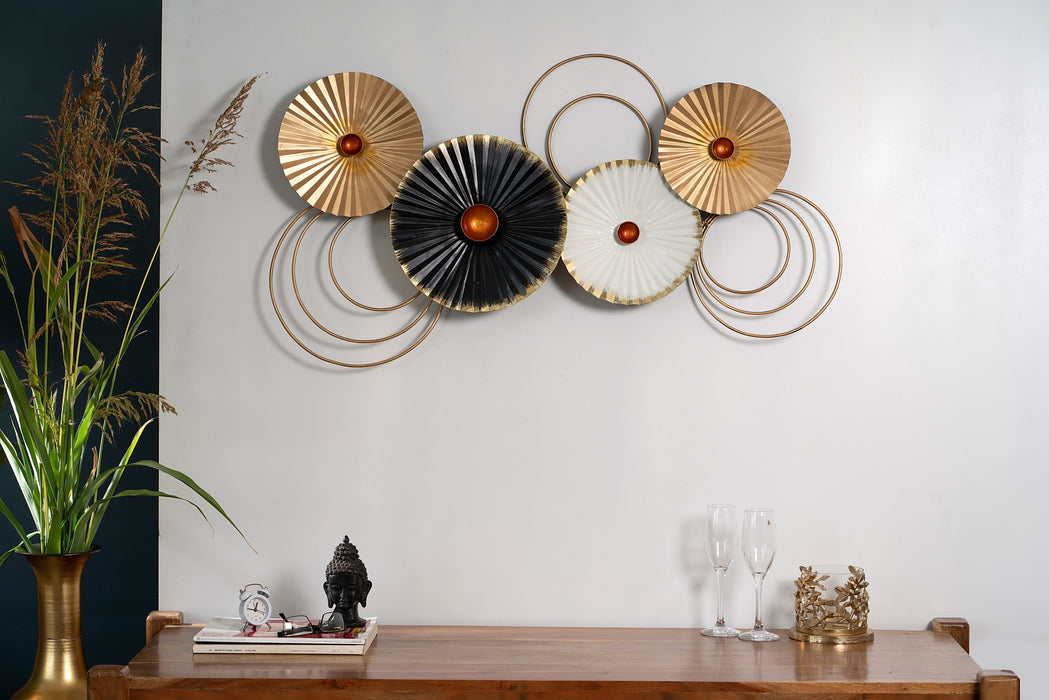 Modern Textured Metal Wall Art Decor