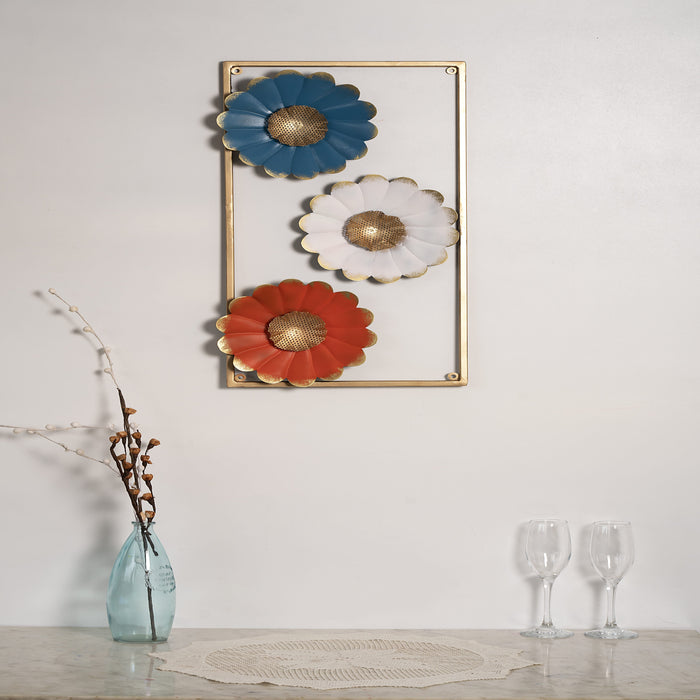 Floral Trio Wall Art Panel Decor