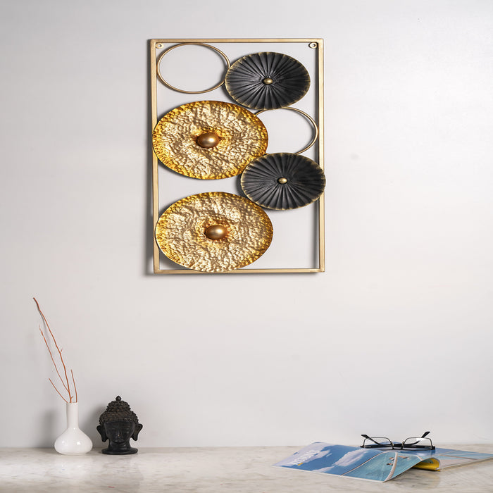 Gold & Black Wall Art Panel Decor