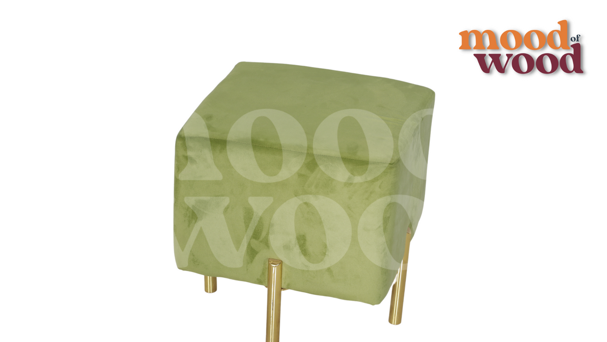 BRICKS Stool Light Green Colour Pouffe