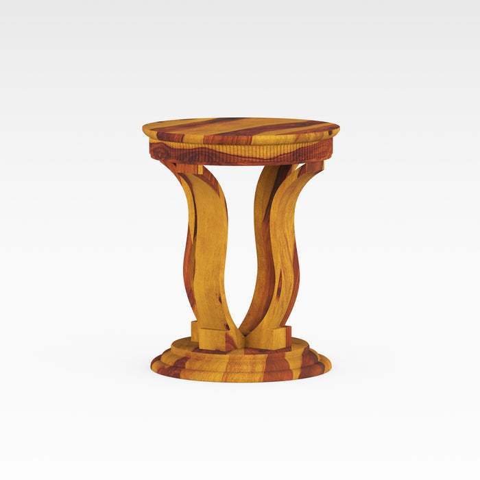 Round Wooden Side Table