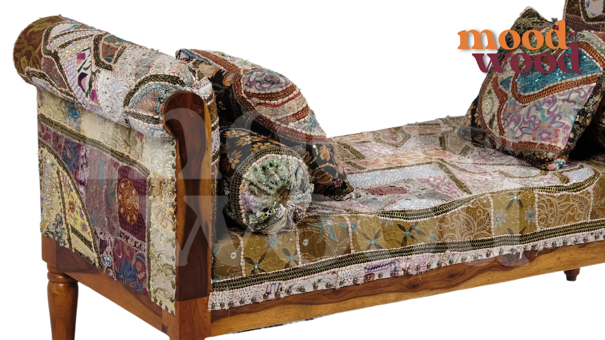 Full Rajwadi Style Wooden Couch