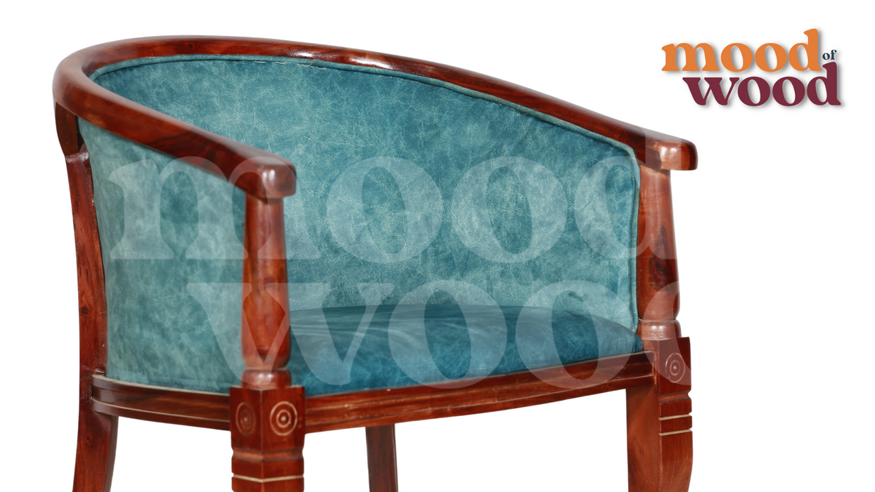 Wooden Coffee Table and Armchair Set