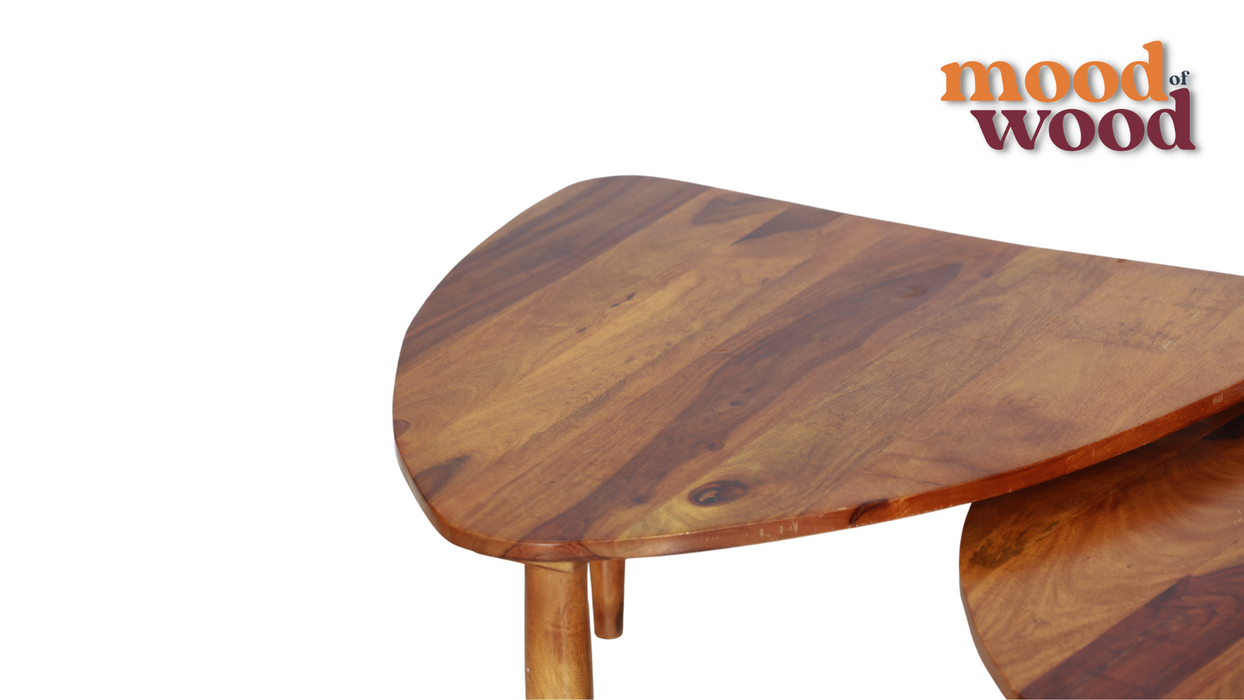 Wooden Nesting Table Set of 3