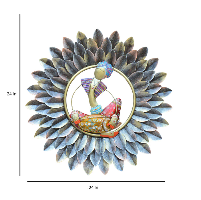 Traditional Musician Wall Art – Dhol Player Decor