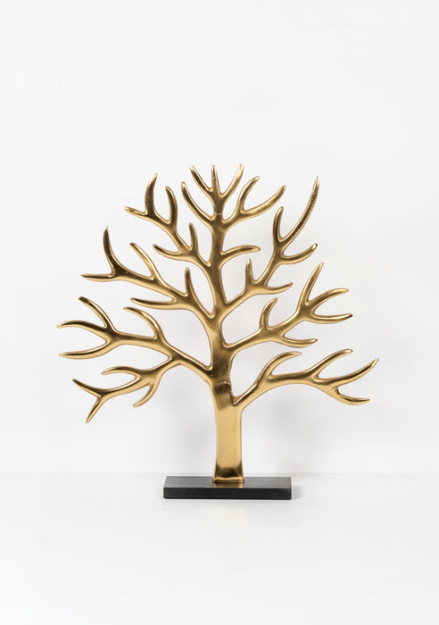 Golden Tree Metal Table Décor