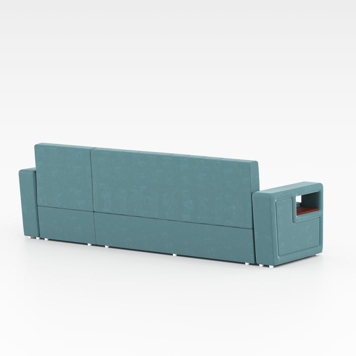 L-Shaped Sectional Sofa Cum Bed