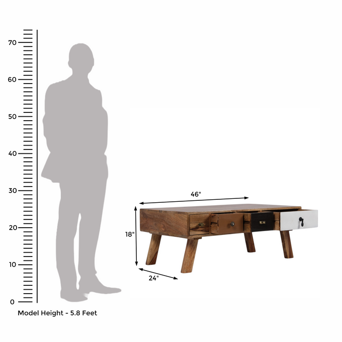 Vintage Wooden Coffee Table