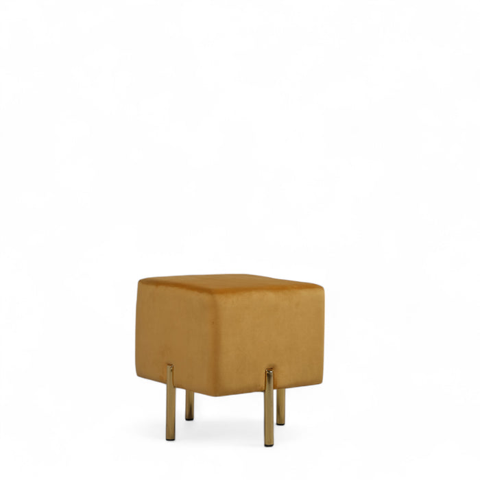 Square Velvet Ottoman Pouf Set