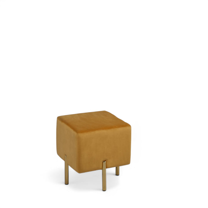 Square Velvet Ottoman Pouf Set