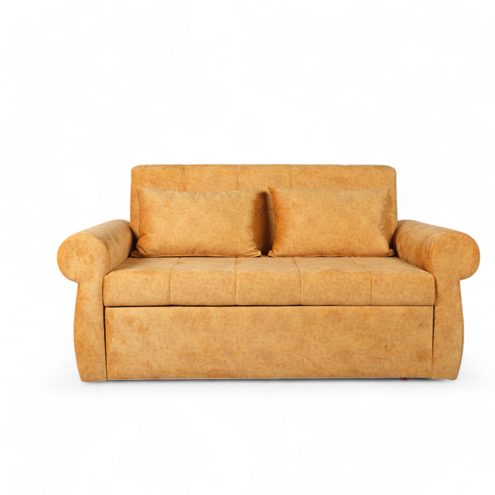 Gazzel 3 Seater Sofa Cum Bed Yellow Colour