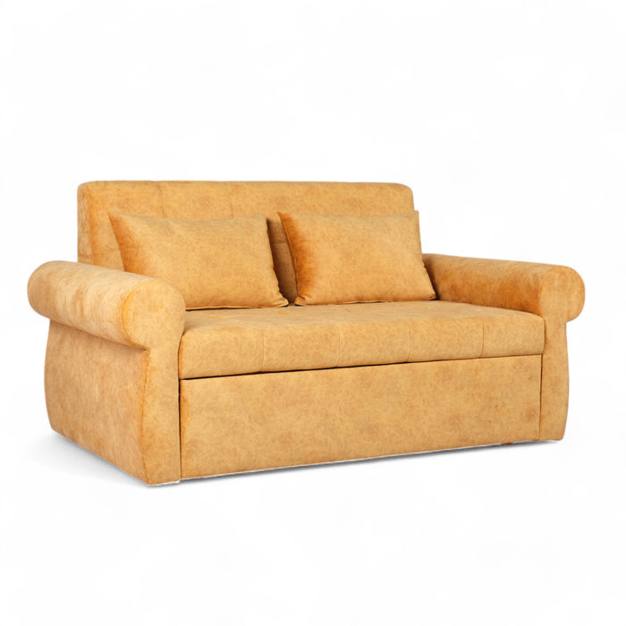Gazzel 3 Seater Sofa Cum Bed Yellow Colour