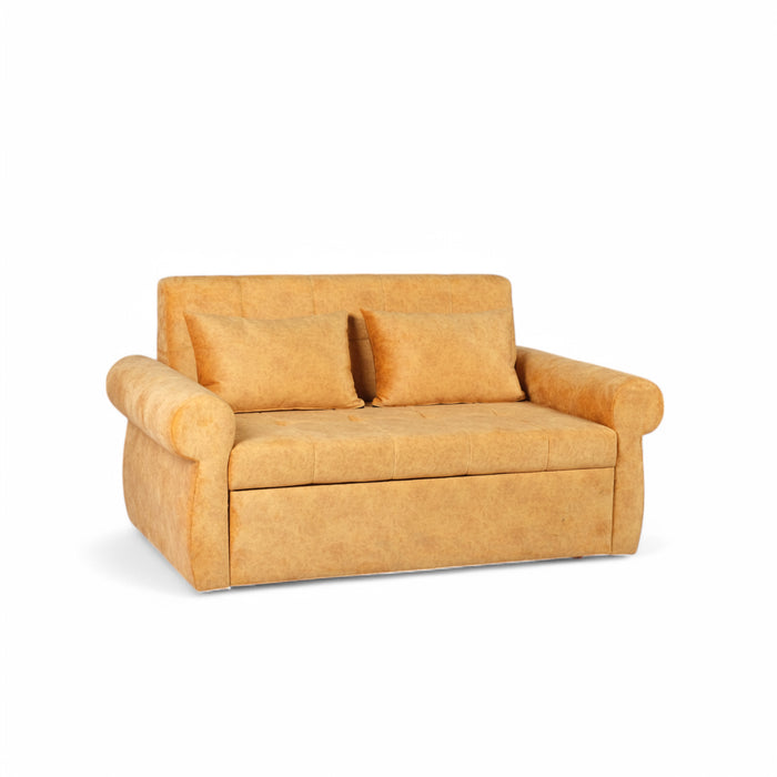 Gazzel 3 Seater Sofa Cum Bed Yellow Colour