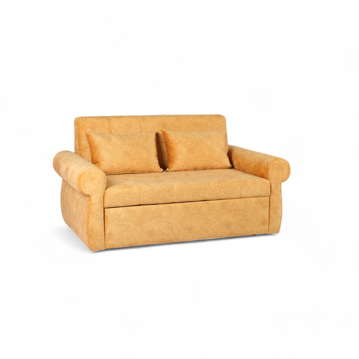 Gazzel 3 Seater Sofa Cum Bed Yellow Colour