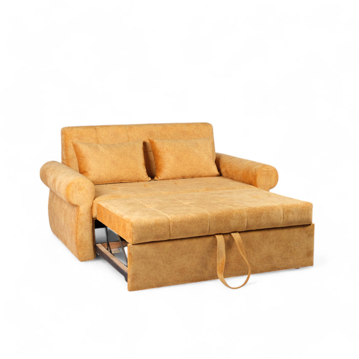 Gazzel 3 Seater Sofa Cum Bed Yellow Colour