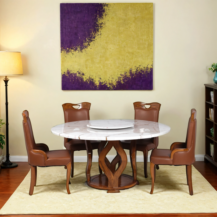 Majestica Round 4 Seater Dining Set