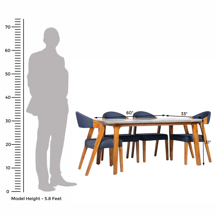 6 Seater Dining Table Set
