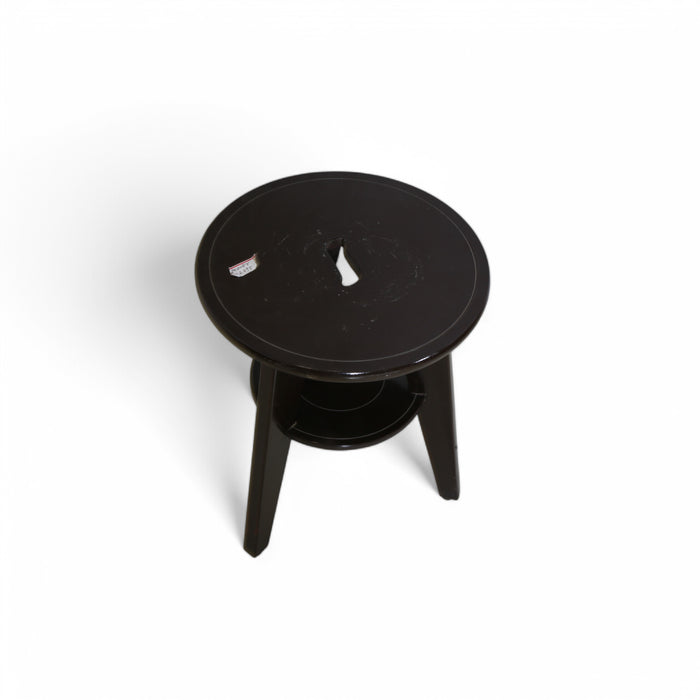 Dark Brown Wooden Stool