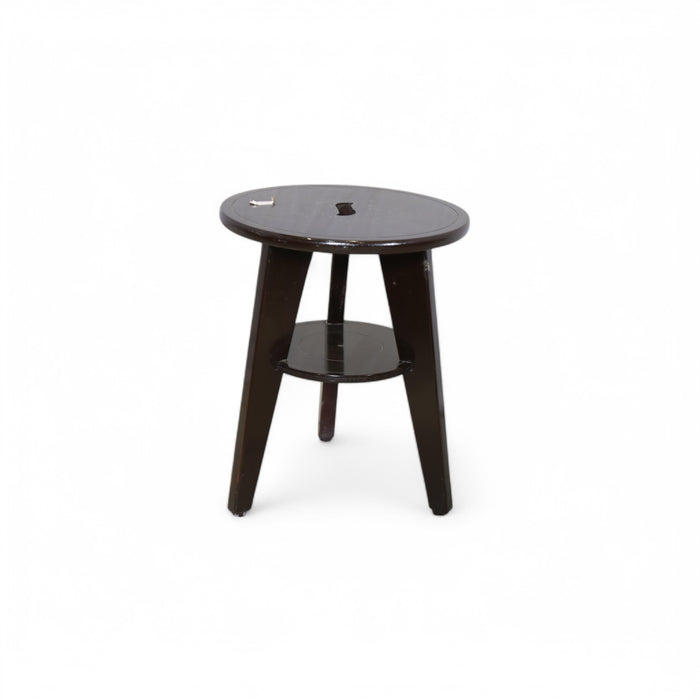 Dark Brown Wooden Stool