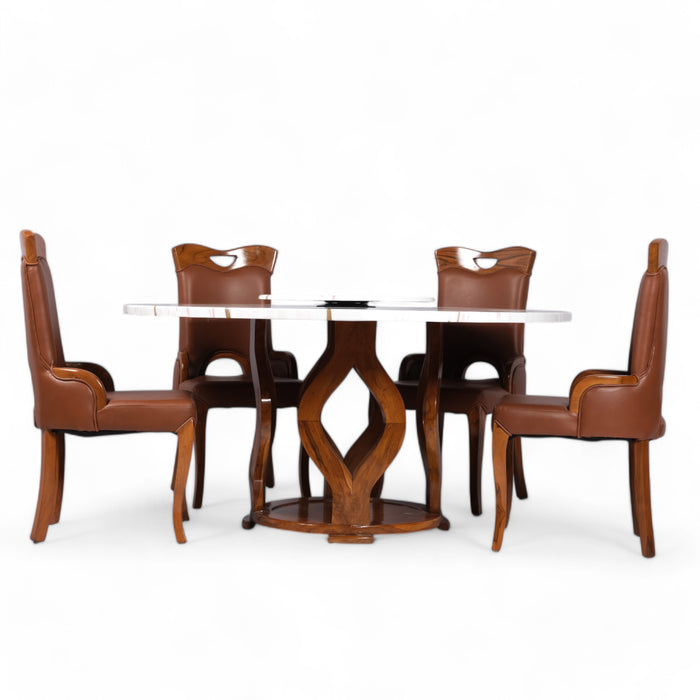 Majestica Round 4 Seater Dining Set