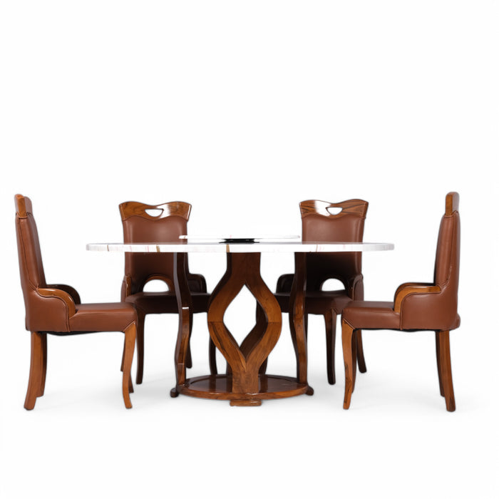 Majestica Round 4 Seater Dining Set