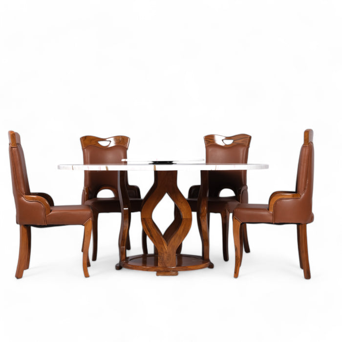 Majestica Round 4 Seater Dining Set