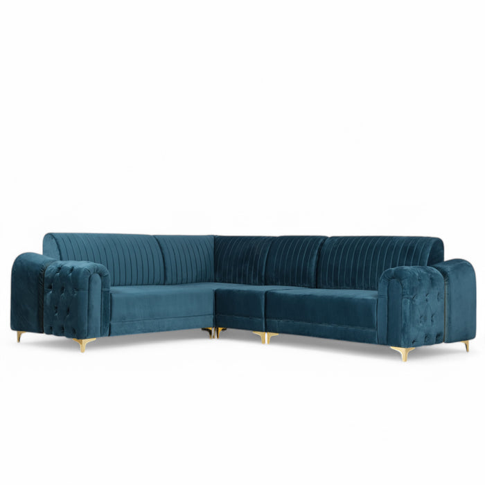 Classic Chesterfield L Shaped Sofa
