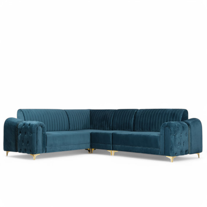 Classic Chesterfield L Shaped Sofa