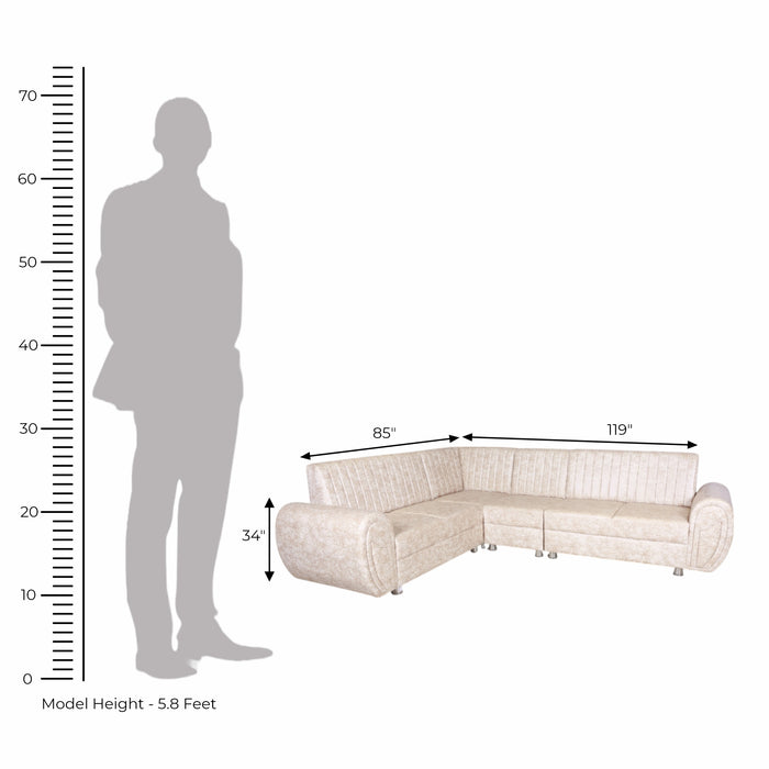 Modern Design L-Shaped Sofa