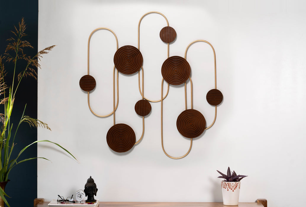 W-Riverleaf Wooden Wall Décor