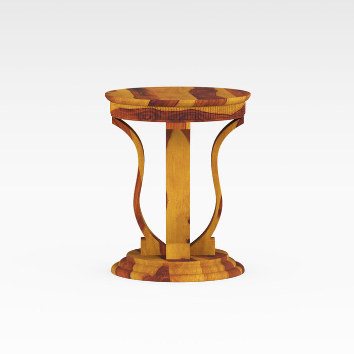 Round Wooden Side Table