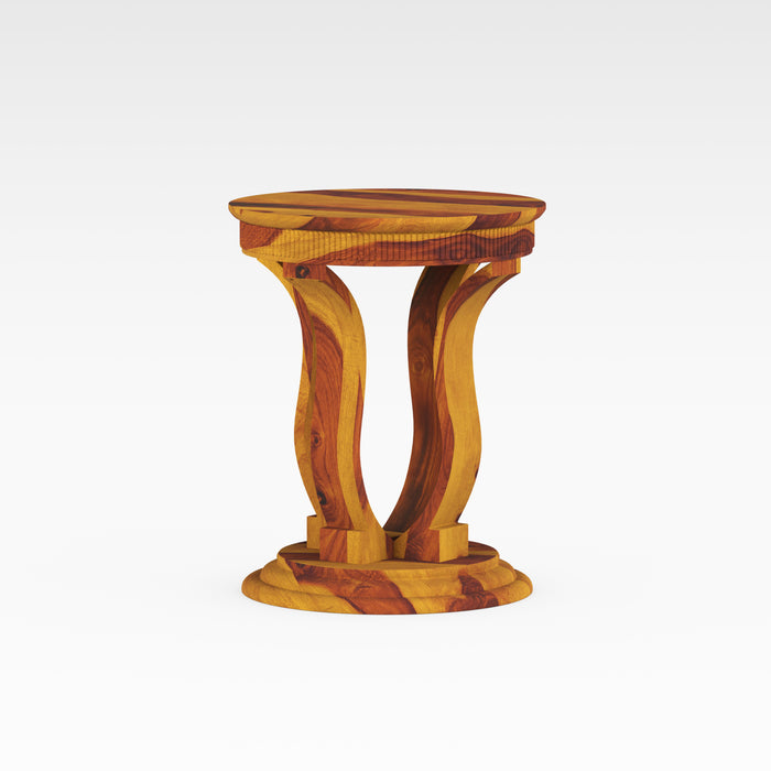 Round Wooden Side Table
