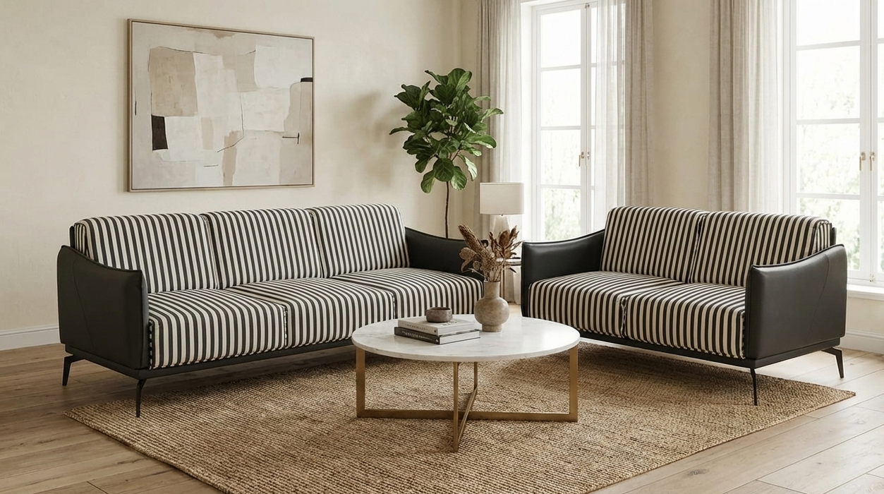 The Monaco Stripe Sofa