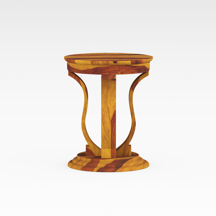 Round Wooden Side Table