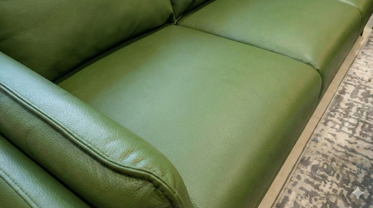 green sofa