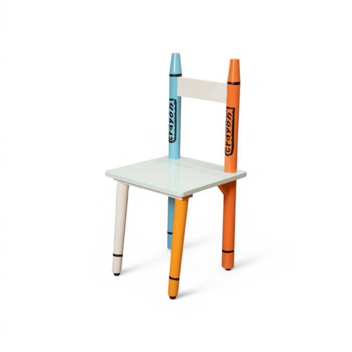 Crayon-Themed Kids Study Table and Chair Set
