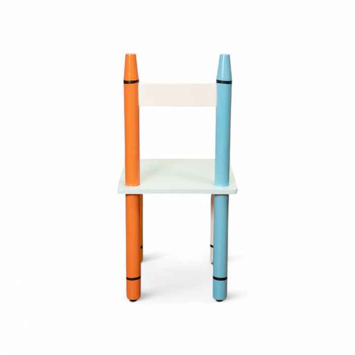 Crayon-Themed Kids Study Table and Chair Set
