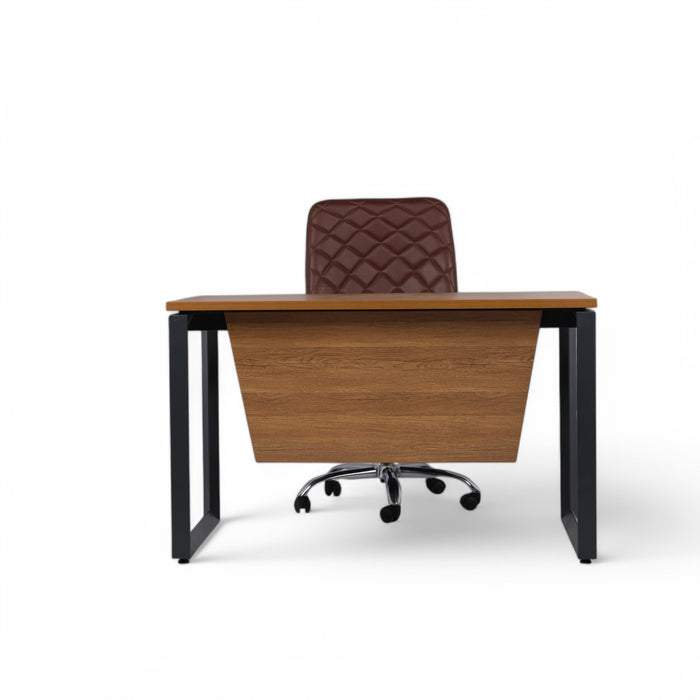 Process Wood And Metal Office Table