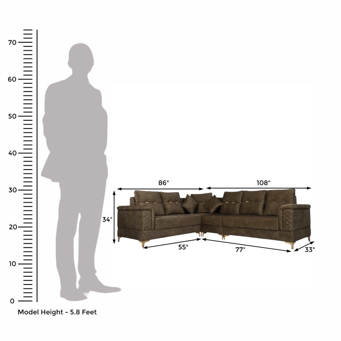 L-Shaped Corner Sofa