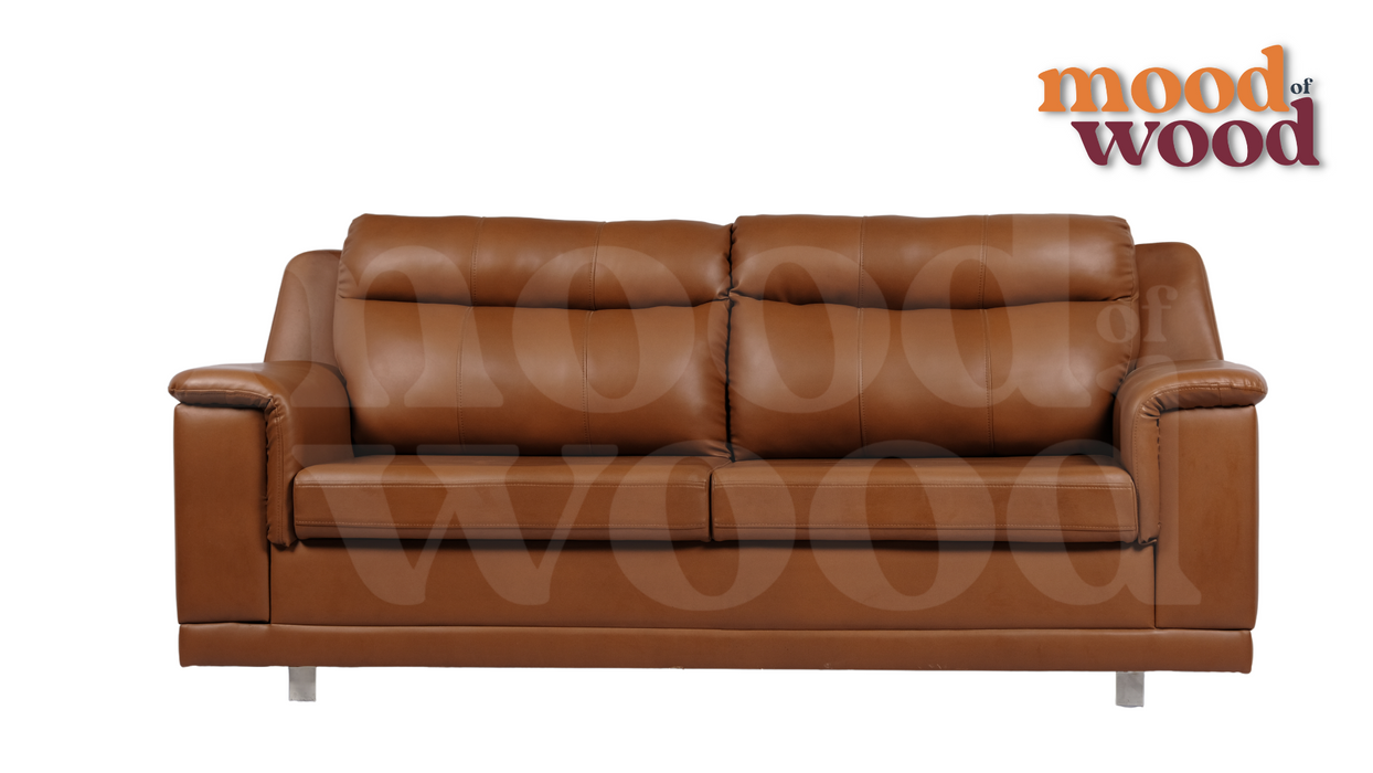 Miami American Leatherette 3 Seater Sofa By Mood Of Wood