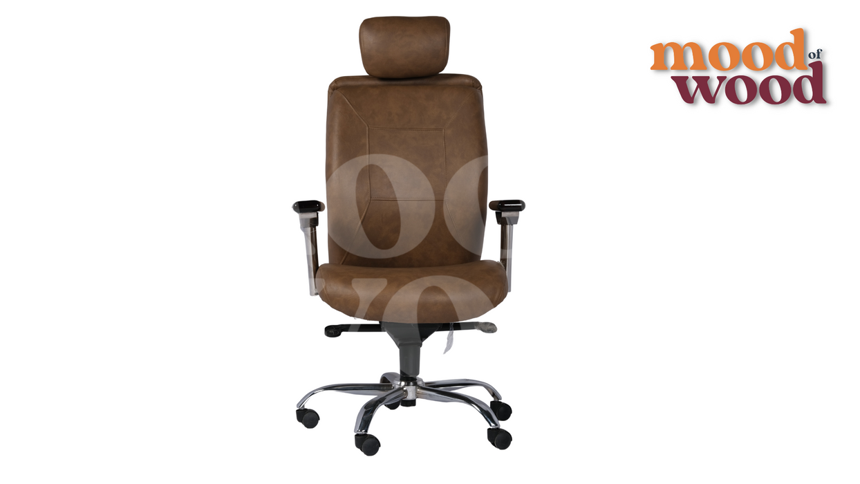 Status Boss Chair Brown Colour By Mood Of Wood