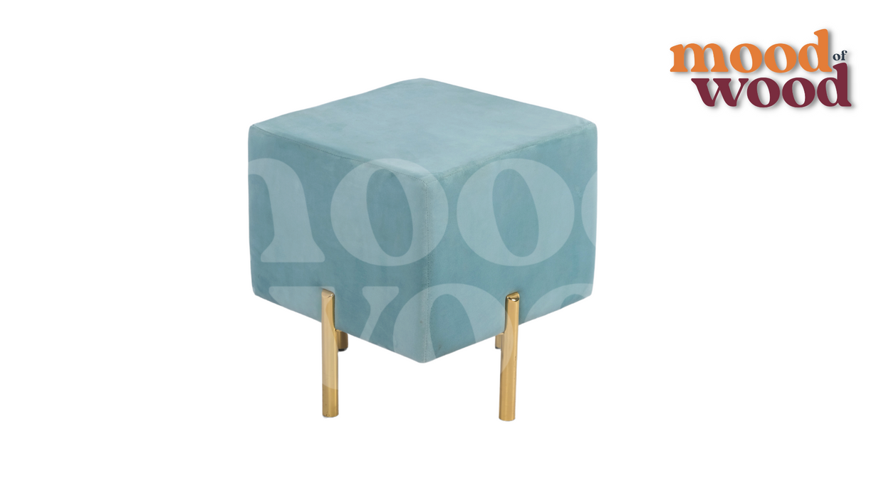 BRICKS Stool Mint Colour Pouffe By Mood Of Wood