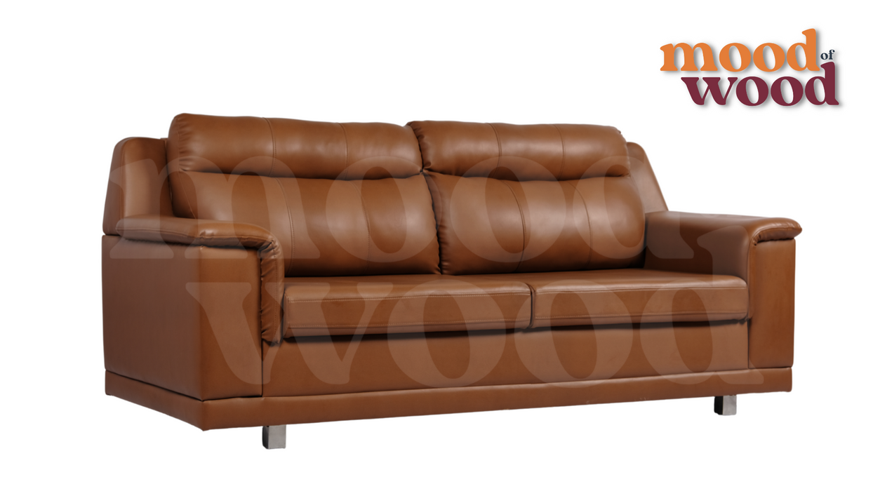 Miami American Leatherette 3 Seater Sofa By Mood Of Wood