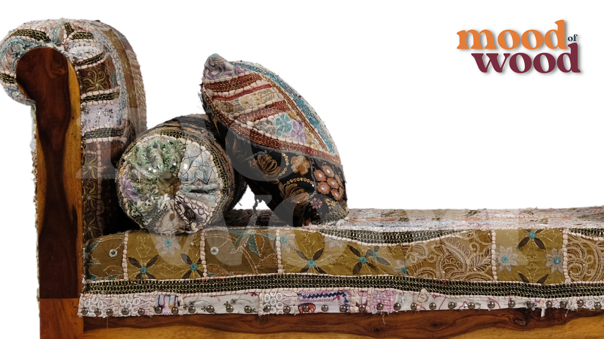 Full Rajwadi Style Wooden Couch By Mood Of Wood