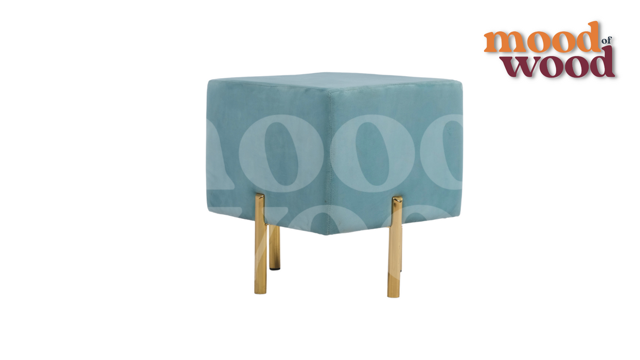 BRICKS Stool Mint Colour Pouffe By Mood Of Wood