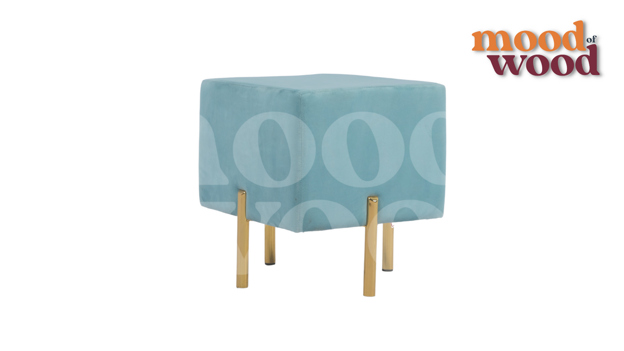 BRICKS Stool Mint Colour Pouffe By Mood Of Wood