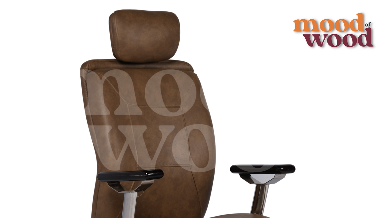 Status Boss Chair Brown Colour By Mood Of Wood