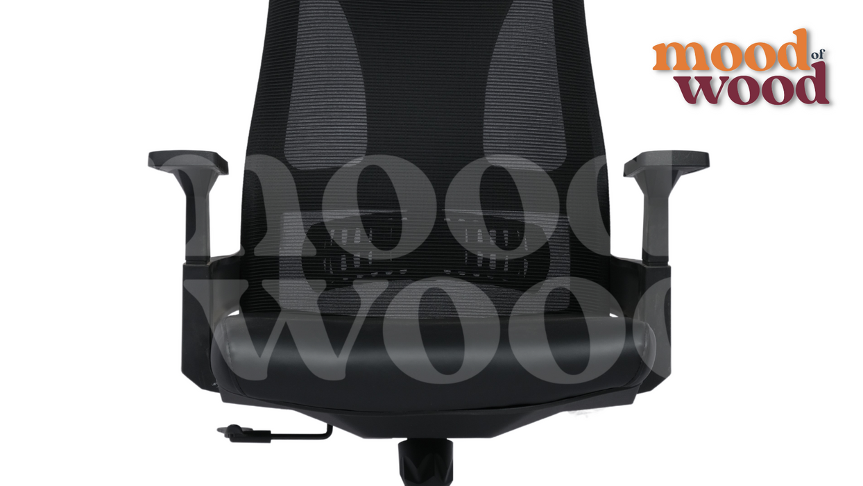 Superb High Back Ergonomic Chair With Headrest in Black Colour By Mood Of Wood spp 2.10