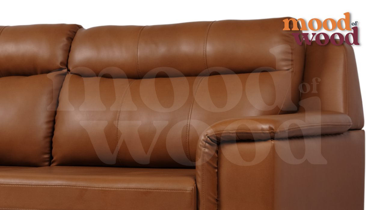 Miami American Leatherette 3 Seater Sofa By Mood Of Wood