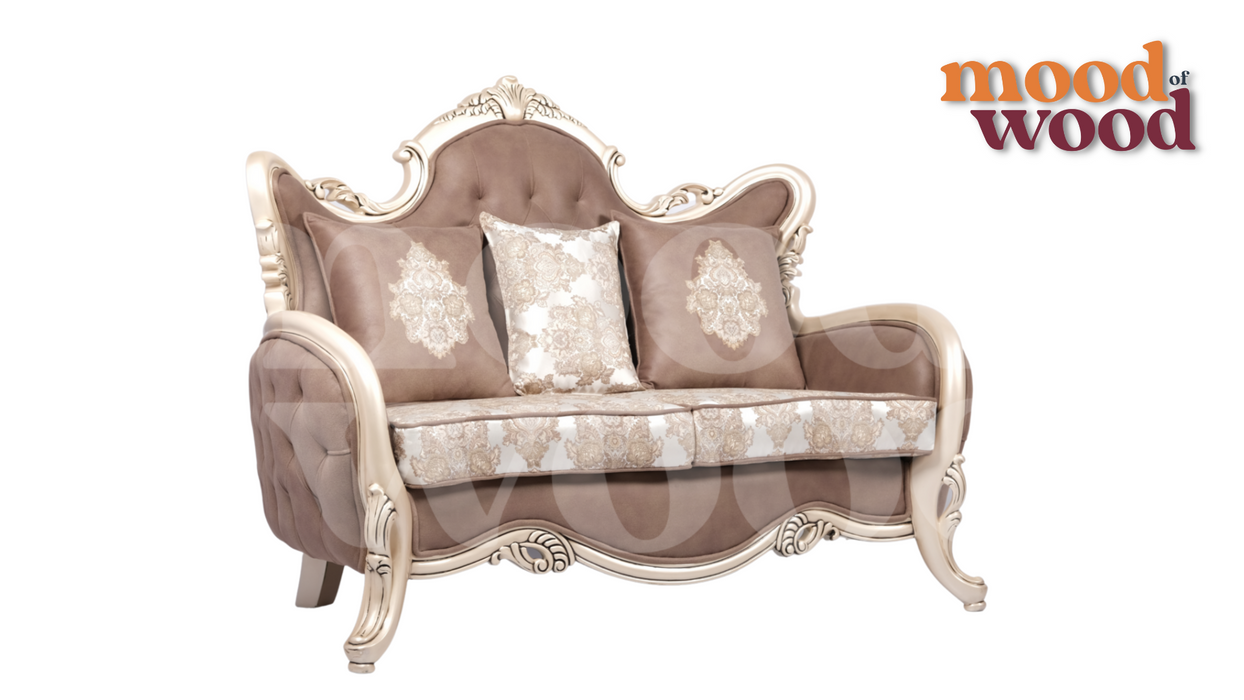 Luxury Antique Royal Style Comfortable Wooden Sofa Set With Solid Wood Legs By Mood Of Wood